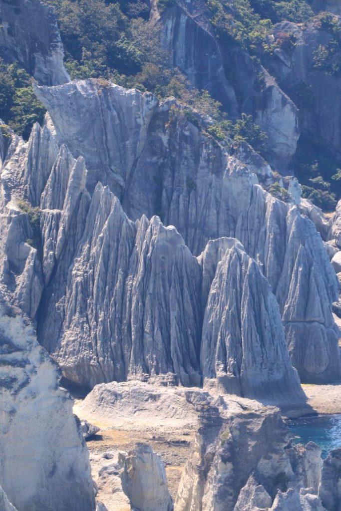 View of Hotokegaura from the observation deck on the National Route 338.