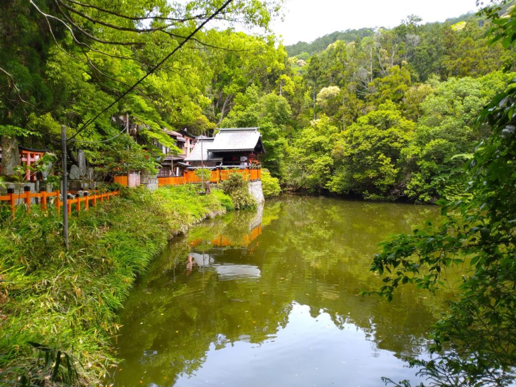 A pond in the middle of Inariyama Mountain.
