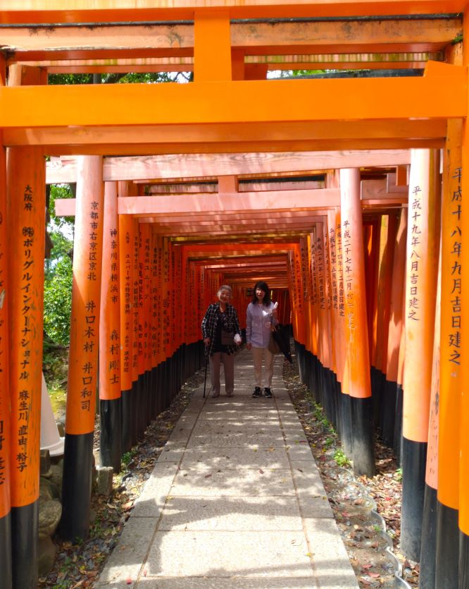 The Thousand Torii Gates of Fushimi Inari Taisha Shrine, Kyoto, Japan.